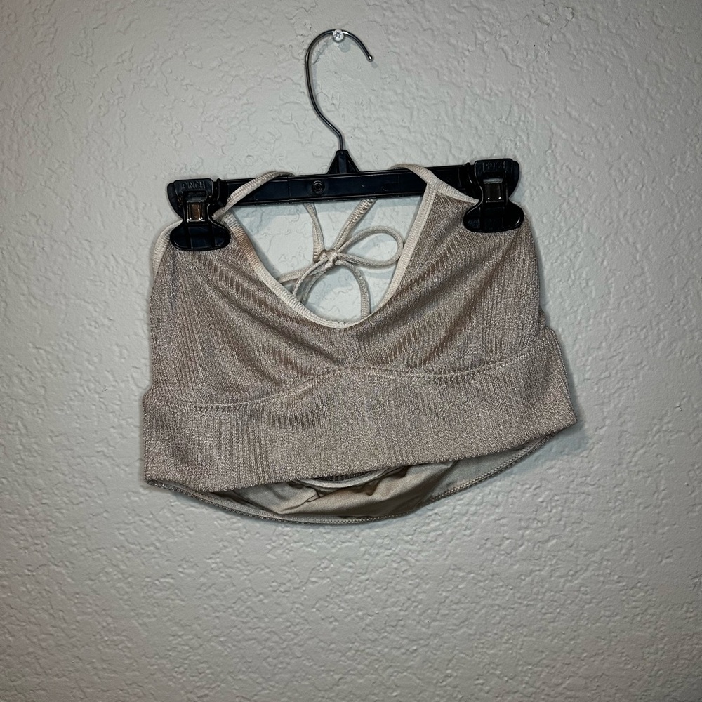 Aerie Metallic Crop Too